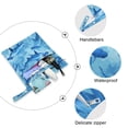 thumbnail image 4 of 2 Pack Wet Dry Bags,Hammerhead Shark Pattern Waterproof Reusable Dual Zipper Bags for Swimwear, Gym Clothes, Toiletries, Baby Diapers, 4 of 8