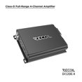 thumbnail image 2 of Amplificador de audio para coche Recoil DI1200-4, 2400 W, 4 canales, clase D, 2 of 7