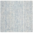 thumbnail image 2 of Safavieh Abstract Delia Distressed Wool Area Rug, Dark Blue/Rust, 8' x 8' Square, 2 of 8