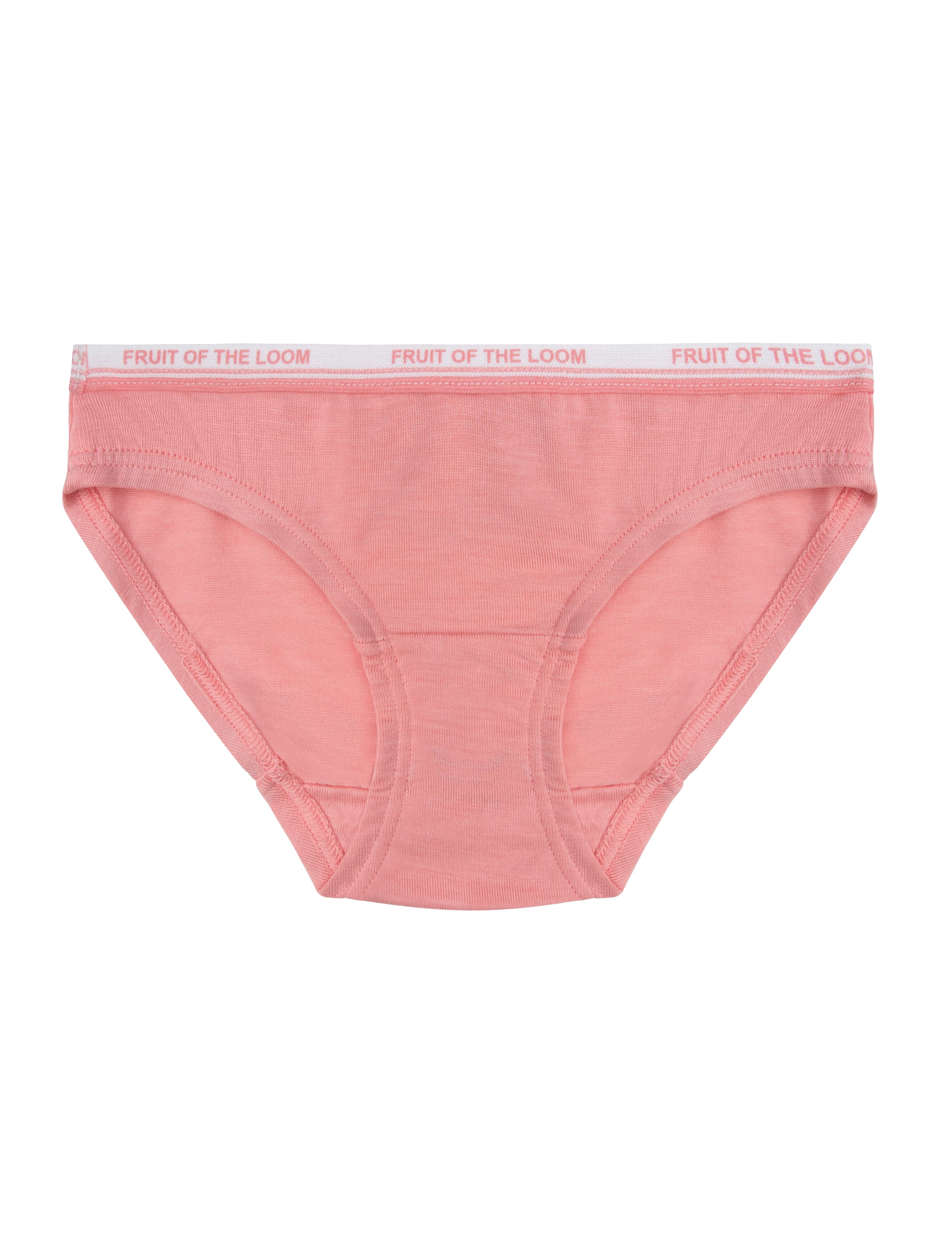 Fruit of the Loom Toddler Girl 360 Stretch True Comfort Super Soft Modal Hipster Underwear, 6 Pack, Sizes 2T-5T