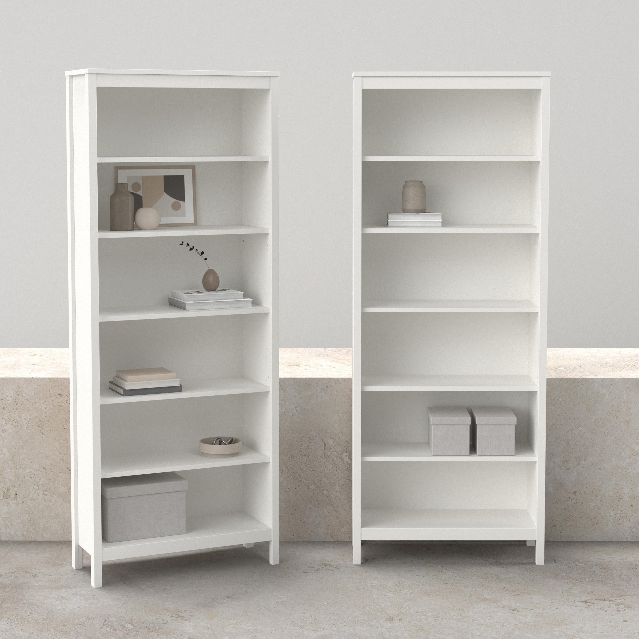Tvilum Madrid 2-Piece Bookcase Set, White