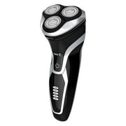 MAX-T Men Electric Razor Rechargeable Wet & Dry Rotary Electric Shaver for Men (Black)