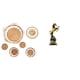 thumbnail image 1 of Estatua de caballo, artesanía de pared, tejido de ratán, artesanía, figura de escritorio, adorno de resina, ecológico, mano de obra fina, adecuado par, 1 of 8