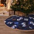 thumbnail image 4 of Salouo Game Pads Christmas Tree Skirt 30" Farmhouse Christmas Decorations Snowman Xmas Tree Skirt Tree Mat for Holiday Party Decor, 4 of 8