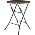 thumbnail image 3 of Mainstays 31" Round High-Top Folding Table, Walnut, 3 of 7