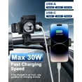 thumbnail image 3 of 3-in-1 Motorcycle Phone Charger with 120W Cigarette Lighter Port, Motorcycle USB Charger with 6.4A Dual USB Type C PD & QC3.0 USB A, Motorcycle Accessories for Phone, Tablet, GPS, etc, 3 of 8