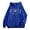 Blue, variant on Women Zip Up Hoodie with Los Angeles California Applique and Drawstring Casual Travel Streetwear Pullover Top