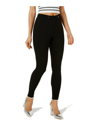 HUE Piped Polished Twill Skimmer Leggings (Black XS) 