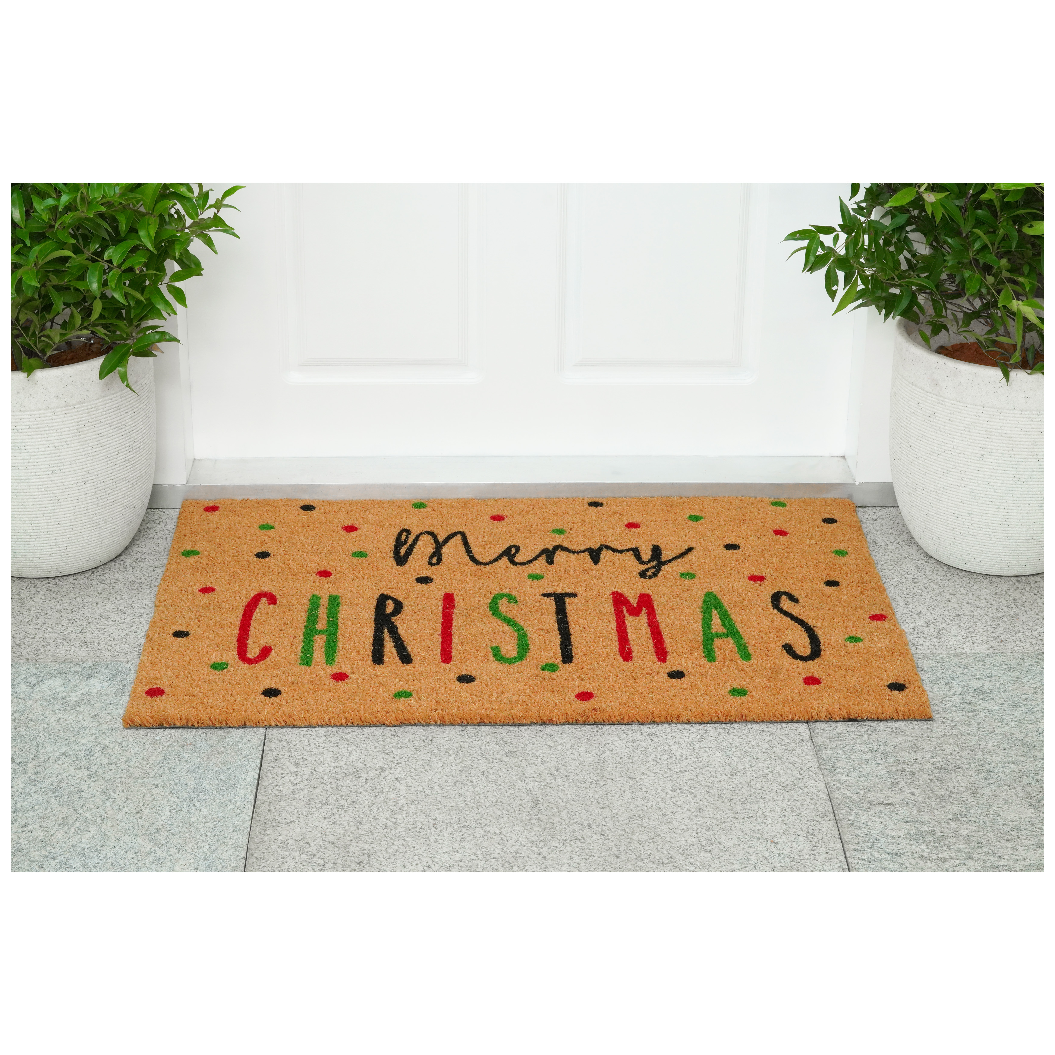 Festive Merry Christmas Doormat,30"x48"