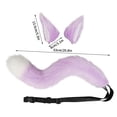 thumbnail image 2 of MINIKOKO Wolf Dog Hair Fake Animal Tail and Ears 1 Set Furry Faux Tail Real-looking Comfortable To Wear Role-Playing Props Soft Cosplay Fox Ears and Tail Costume Set Coyote Wolf Tail, 2 of 8