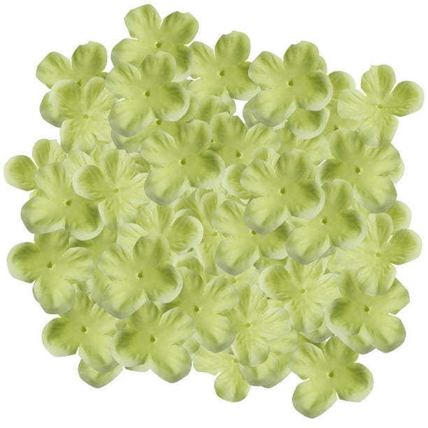 Pétalos de rosa, flores esparcidas, hojas decorativas, manualidades y artículos para el hogar. Verde