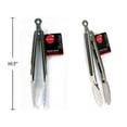 thumbnail image 1 of L. Gourmet 9.5\" S/S Tongs | 70030, 1 of 2