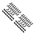 thumbnail image 6 of WORGEOUS 40 Pcs 1 Set L-Shape Inside Corner Connectors Joint Brackets with Screws (Black), 6 of 8