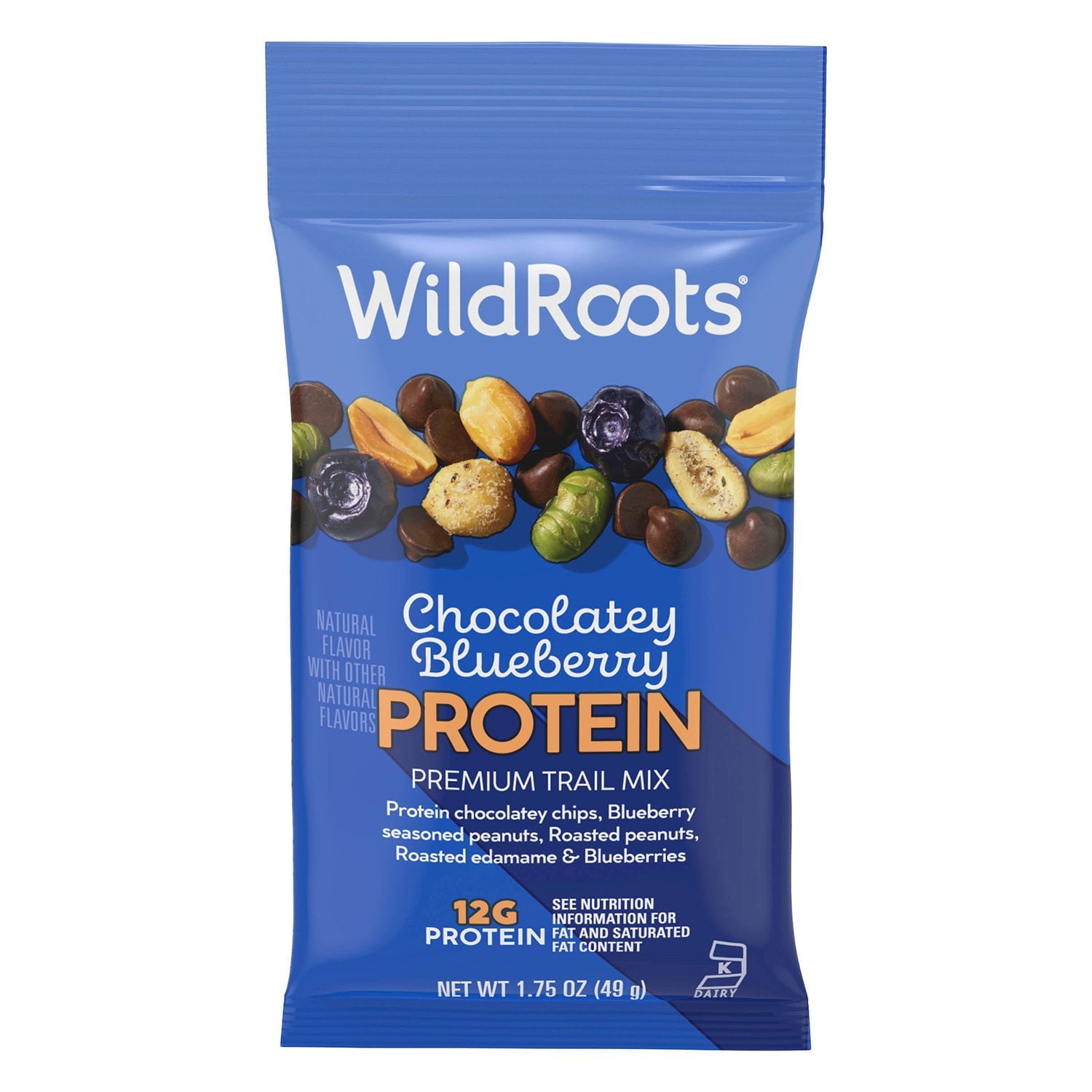 WildRoots Chocolatey Blueberry Protein Single Serve Trail Mix, 1.75 oz., 12 pk.