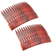 Camila Paris CP2942 French Hair Side Comb, Small Tortoise Shell, French Twist Hair Combs Decorative, Strong Hold Hair Clips for Women Bun Chignon Up-Do Styling Girls Hair Accessories, Made in France