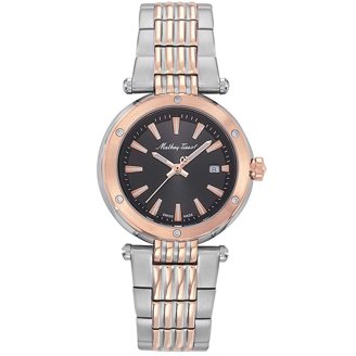 ESQ 07100965 Ladies Watch Filmore Silver Dial Black Leather  display picture 1