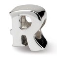 thumbnail image 1 of 925 Sterling Silver Charm For Bracelet Letter R Bead Alphabet, 1 of 7