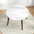 thumbnail image 3 of Crawford Modern Style Solid Wood Walnut/White Top Rectangular 43.3" Dining Table, 3 of 7