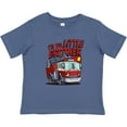 thumbnail image 3 of Inktastic Little Brother Fire Truck Boys Baby T-Shirt, 3 of 5