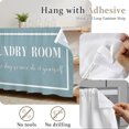 thumbnail image 6 of Laundry Cabinet Curtains 35"W x 35"L, Pure Blue Minimalist Solid Color Modern Art Sink Skirt for Bathroom Vanity Kitchen Self Adhesive, Dust-Proof Privacy Curtain for Shelves Closet Laundry Pantry, 6 of 9