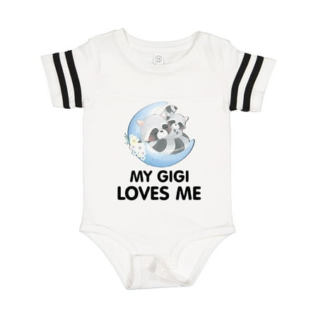 

Inktastic Raccoon My Gigi Loves Me Gift Baby Boy or Baby Girl Bodysuit