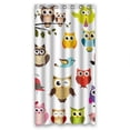 thumbnail image 1 of ABPHQTO Art Owl Cortina de ducha de poliéster impermeable y ganchos Tamaño 90x180 cm ABPHQTO shuling30-36x72, 1 of 1