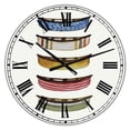thumbnail image 1 of DesignArt Five Canoes Large Wall Clock, 1 of 2