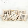 BETTERLIFE Creative Individuation Quote Letters Linen Square Pillow Cover Bedding Set Pillow Case