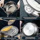 thumbnail image 4 of Japanese Deep Fryer With Thermometer And Lid 304 Stainless Steel Kitchen Tempura Fryer Pan Fryer Without Oil Frying Pan Fryer, 4 of 5