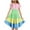 Green, variant on Kiviey Sundress for Girls Short Sleeve Ruffle Pockets Crew Neck Print Dress Size 6-7