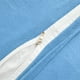thumbnail image 4 of REGALWOVEN Fundas de cojín de felpa con cierre de cremallera, juego de 2, azul claro 18" x 18", 4 of 7