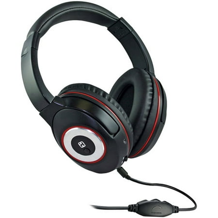 iHome iB50B Active Noise Canceling Headphones, Black