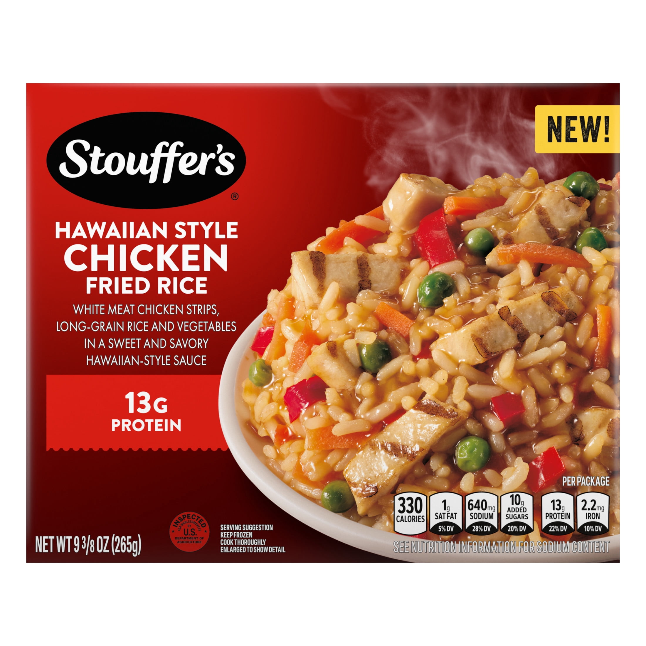 Stouffer's Hawaiian Style Chicken Fried Rice Frozen Meals, Single Serve, Frozen Dinner 9.375 oz