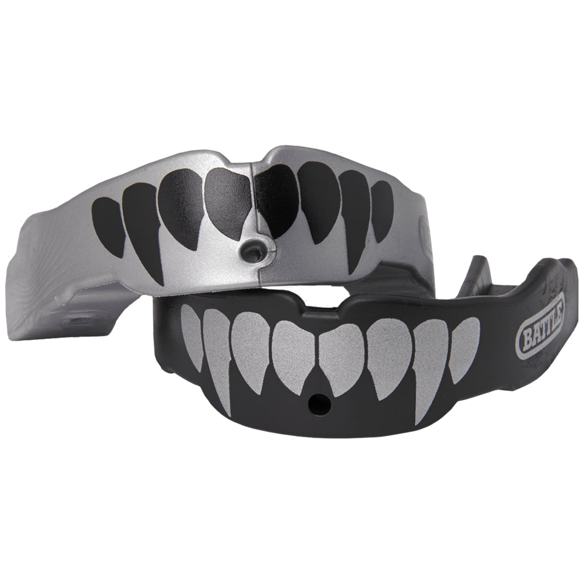Battle Sports Science Adult Fang Mouthguard 2-Pack with Straps 
