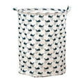 thumbnail image 3 of Patterned Linen Laundry Hamper Large Open Top for Bedroom or Bathroom - Breathable Linen Fabric Durable Design for Clothes Storage and Home Organization, 3 of 5