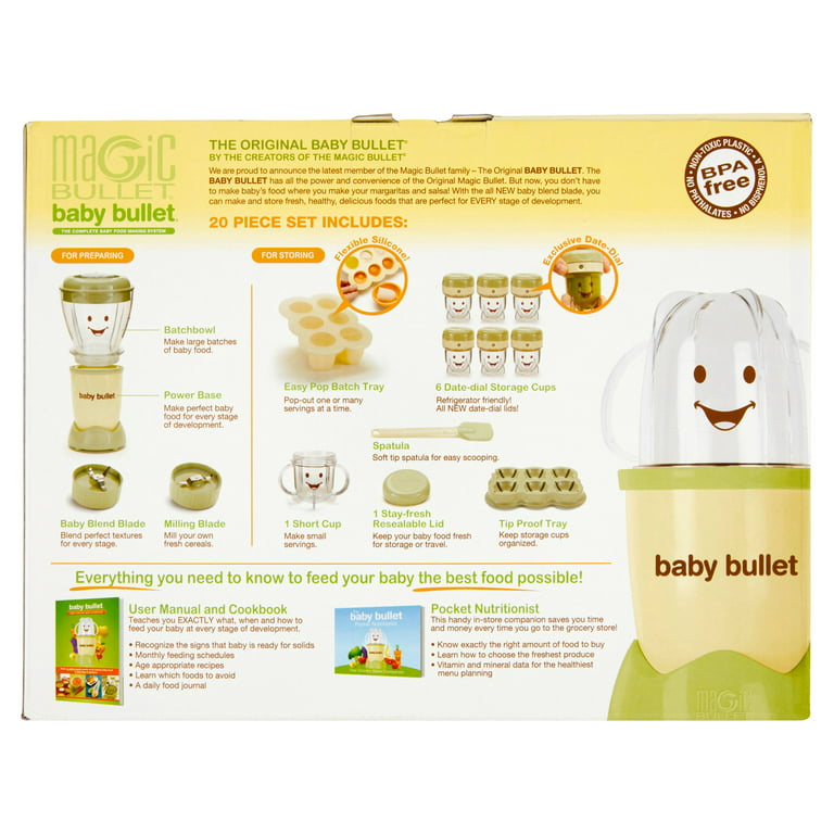 Baby Bullet Baby Food Maker Set, 20 Piece