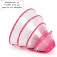 thumbnail image 4 of Collar ajustable para perros con cono de recuperación para mascotas, collar acolchado transparente con borde suave transpirable, cono de plástico para cachorros que protege el cuello, 4 of 6