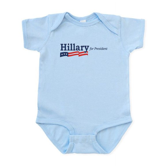 CafePress - Hillary Clinton Stripes Infant Bodysuit - Baby Light Bodysuit, Size Newborn - 24 Months