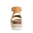 thumbnail image 4 of Women's Comfort Elastic Ankle Strap Shoes Espadrilles Wedge Sandals&nbsp;, 4 of 5