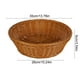 thumbnail image 3 of Cesta de almacenamiento de plástico imitación de ratán redonda 13,8"x3,5" | Bandejas organizadoras de frutas y verduras | Diseño de tejido multifuncional duradero | Portachuchones para snacks, 3 of 6