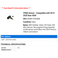 thumbnail image 2 of TPMS Sensor - Compatible with 2019 - 2020 Ram 4500, 2 of 2