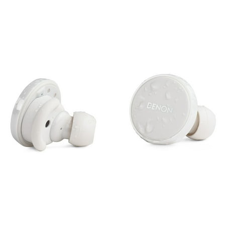 Denon - PerL Pro True Wireless Adaptive Active Noise Cancelling In-Ear Earbuds - White