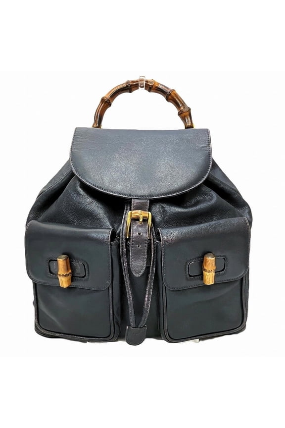 Pre-Owned Gucci Bamboo Backpack (0016)
