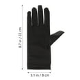 thumbnail image 4 of MasteelfCA 2 Paires Gants Courts en Satin pour Femmes Gants de Robe pour Opéra Soirée Fête Danse, 4 of 8