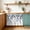 Lake Blue, variant on Small Cabinet Curtain 10''W x 11''L, Blue Grey Eucalyptus Under Sink Cover Drapes, Watercolor Spring Weeping Botanical Self Adhesive Cabinet Skirt for Kitchen/Bathroom Vanity/Laundry Room/Open Shelf