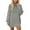Grey, variant on Arlun Womens Sweaters Dress Oversized Cable Knit Long Sleeve Short Dresses 2026 Solid Color Relaxed Fit Fall Streetwear Outfits Vacation Winter Clothes Red XL