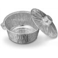 thumbnail image 1 of Disposable Aluminum Pot With Lid Complete Set Good to use on Stove (30, Small: 3.5Qrtz: 9X5 (LXH)), Silver, 1 of 5