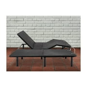Serenity 15 Height Electric Adjustable Bed Frame Base With Wireless Remote Control-Color:Black,Size:Split King