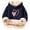Dark Blue, variant on CPNG Girls Fleece Lined Hoodies Heart Print Long Sleeve Hooded Sweatshirts Without Pocket Kids Loose Fit Daily Pullover Sweatshirt