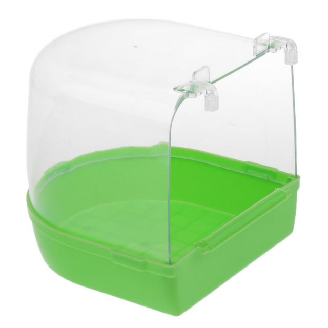 Bañera para pájaros, , limpieza, accesorio de juguete para s, canario, pinzones, jaula, 4 Verde Gloria Bañera de loro de pájaro